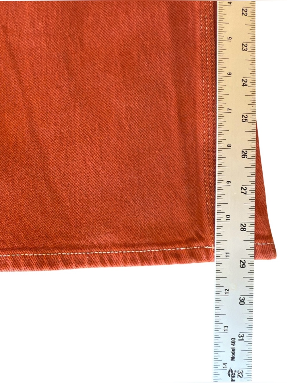 Seventy + Mochi Rust Red Wide-Leg Denim Jeans – Women’s Size 29 - Picture 14 of 15